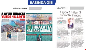 OİB TEMMUZ AYI BASIN YANSIMALARI